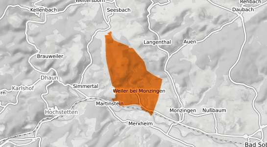 Mietspiegelkarte Weiler bei Monzingen